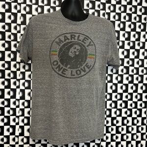 Marley One Love Gray Men's Concert T-Shirt